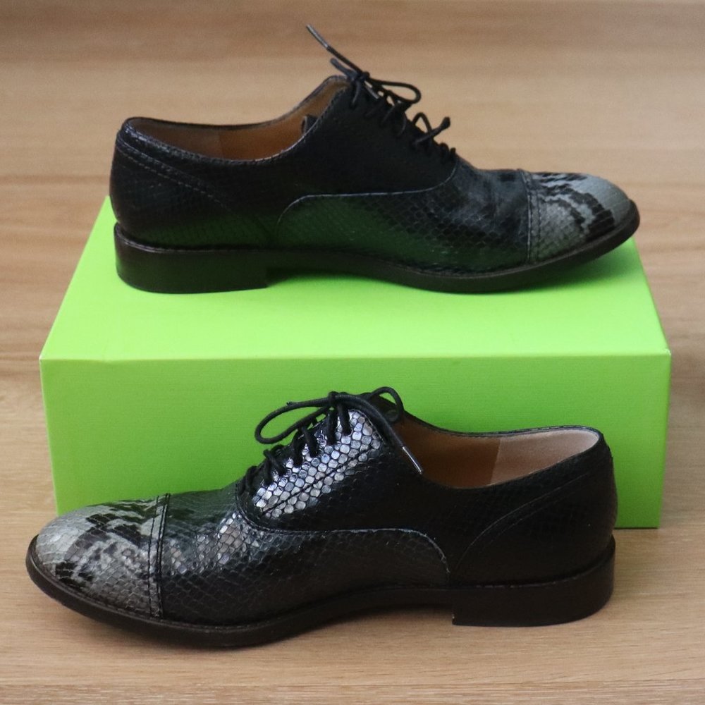 Marc Jacobs "Clinton" Python Embossed Oxfords Sz … - image 4